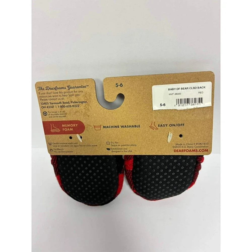Dearfoams Memory‎ Foam Infant Slippers 
